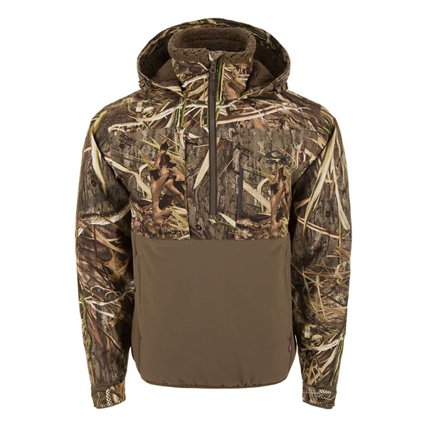Men's Drake Waterfowl LST BMF Eqwader with Primaloft Half Zip Hooded Jacket - Drake Waterfowl