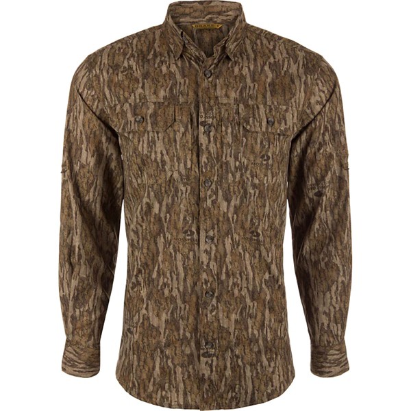 Men's Drake Waterfowl EST Wingshooter Trey Long Sleeve Button Up Shirt - Drake Waterfowl