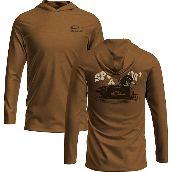 Men's Drake Waterfowl Sportin a Woodie Long Sleeve Hooded T-Shirt - Drake Waterfowl