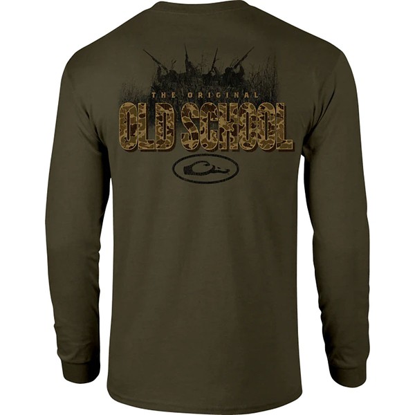 Men's Drake Waterfowl Old School Original Long Sleeve T-Shirt - Drake Waterfowl