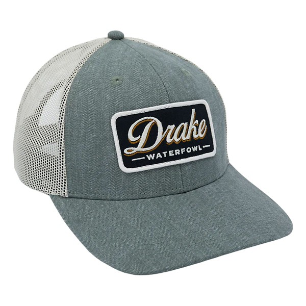 Men's Drake Waterfowl Herringbone Patch Mesh Back Adjustable Hat - Drake Waterfowl
