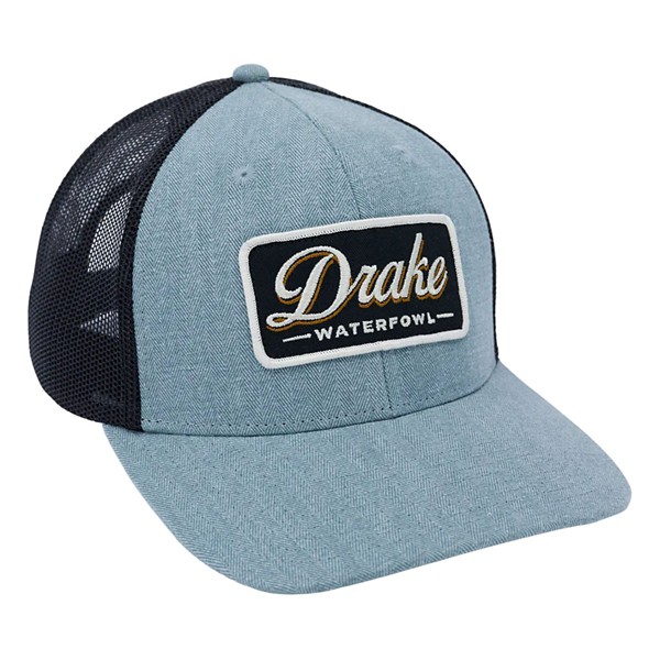 Men's Drake Waterfowl Herringbone Patch Mesh Back Adjustable Hat - Drake Waterfowl