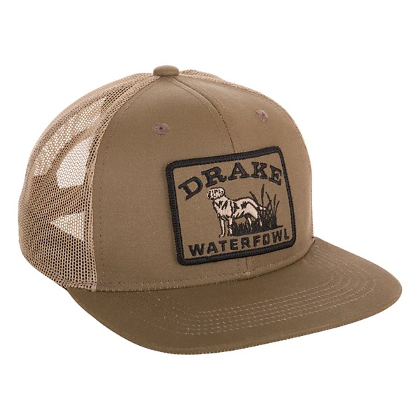 Men's Drake Waterfowl Dog Patch Mesh Back Adjustable Hat - Drake Waterfowl