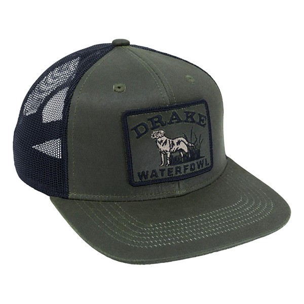 Men's Drake Waterfowl Dog Patch Mesh Back Adjustable Hat - Drake Waterfowl