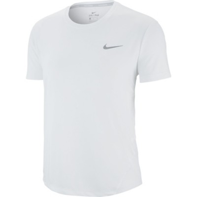 white nike miler t shirt