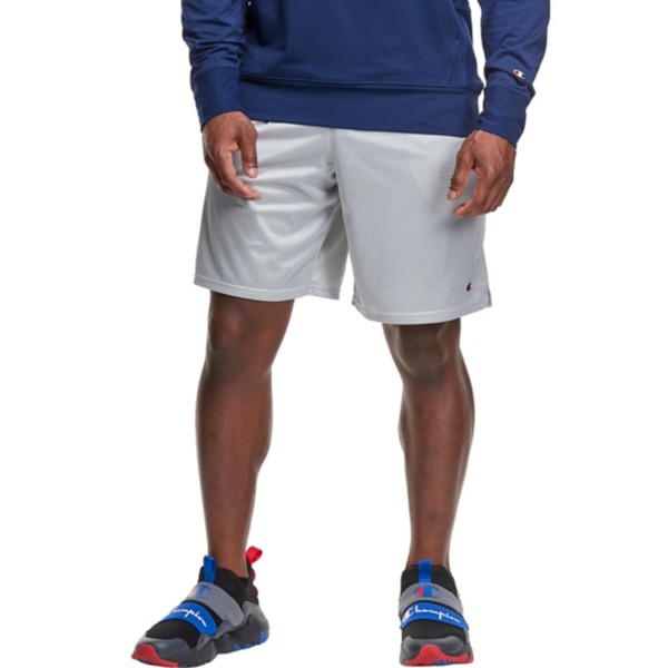 Men's Champion Classic Mesh Shorts Large Athletic Grey