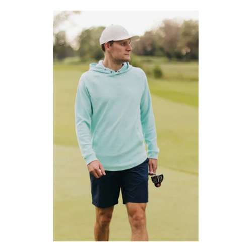 Men's Swannies Camden Long Sleeve Hooded Golf Shirt