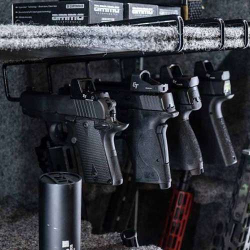 Lockdown Shelf Handgun Rack - 4 Pack