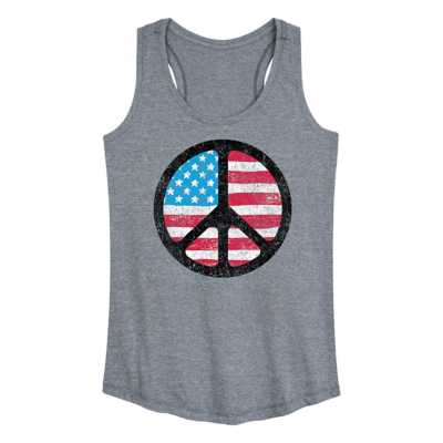 Distressed Peace Sign Flag