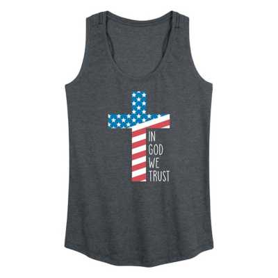 In God We Trust Flag Cross
