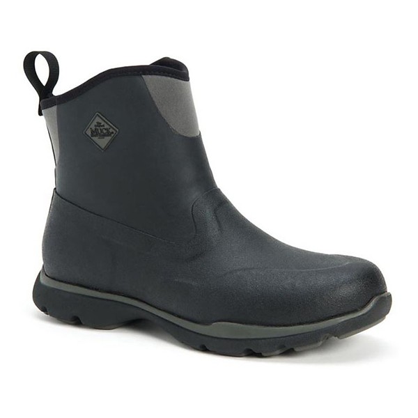 MUCK BOOT Men's Muck Excursion Pro Mid-Height Black/Gunmetal Grey Rubber Boots Outdoor