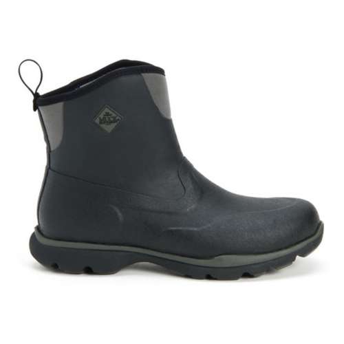 Men's Muck Excursion Pro Mid-Height Black/Gunmetal Grey Waterproof Rubber Boots