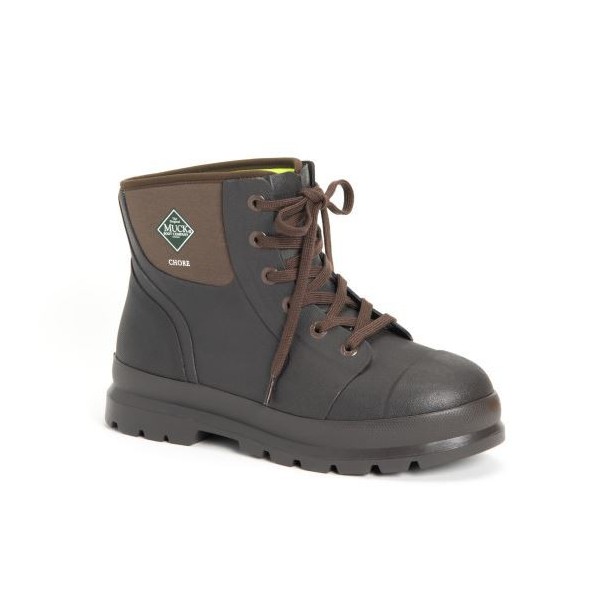 Muck Boot Men's Muck Chore Classic 6" Plain Toe Work Boots Outdoor 12 Brown