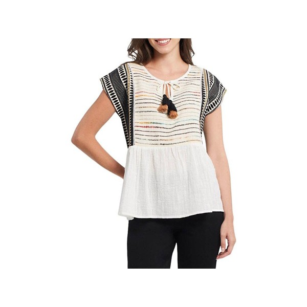 Women's Tribal Combo Short Sleeve Blouse product image