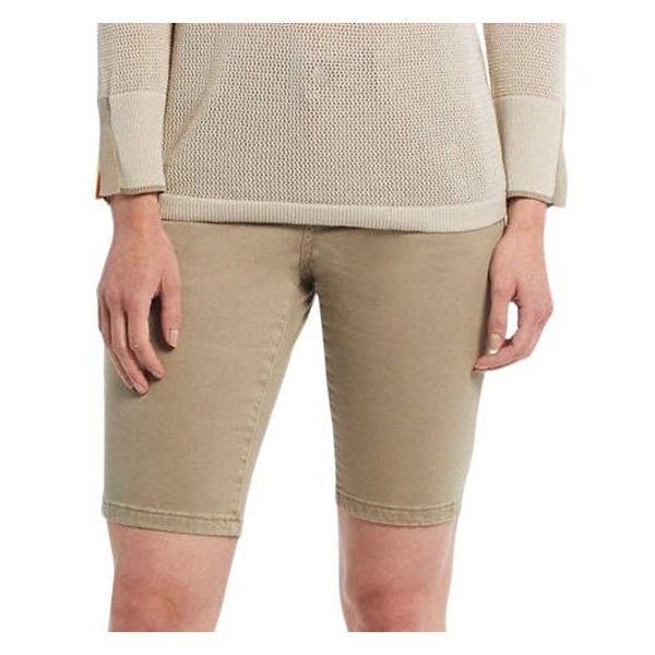 Women's Tribal 5 Pocket Fly Front Rolled Hem Bermuda Chino Shorts product image