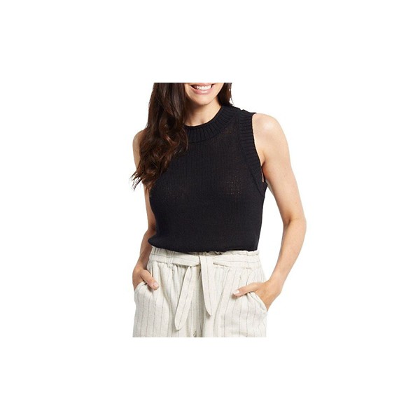 Women's Tribal High Neck Sweater Tank Top product image