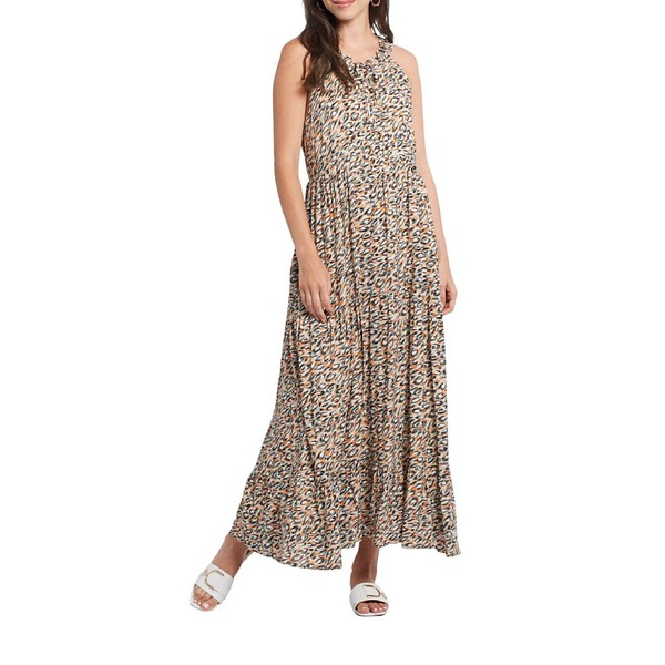 Women's Tribal Lined Tiered Skirt Dress product image