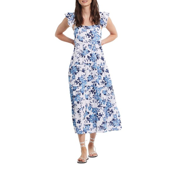 Women's Tribal Frill Sleeve Midi Dress product image