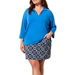 Women's Tribal UPF 50+ Performance Printed Pull-On Skort - Thumbnail 2 of 4
