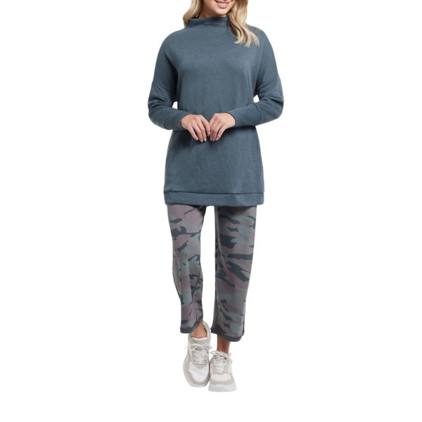 Women's Tribal Funnel Neck Tunic Sweater product image