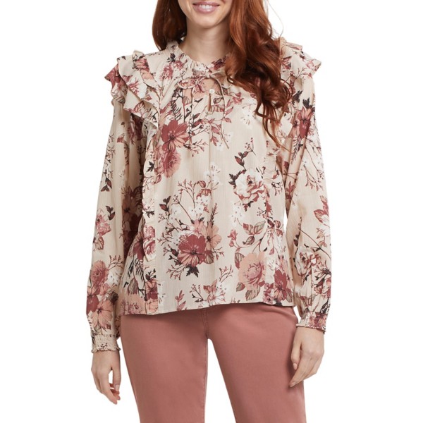 Women's Tribal Ruffle Blouse product image