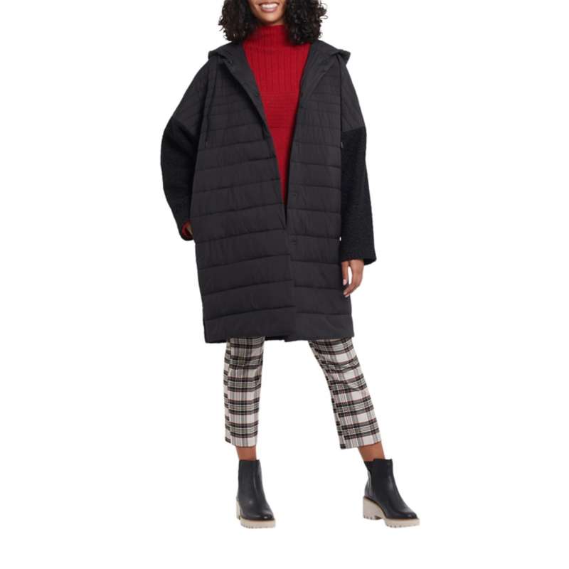 Women's Tribal Dolman Sleeve Puffer Coat