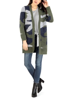 camo cardigan womens