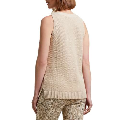 Women's Tribal Cable Knit Sweater Felted Vest