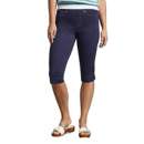 Women's Tribal Pull On Stretch Denim Capris Pants