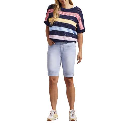 Women's Tribal Audrey Icon Fit Pull On Bermuda jean Olivia Shorts