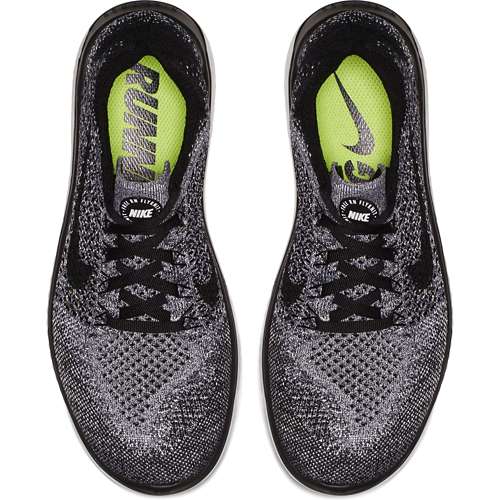 Womens 'free rn clearance flyknit black and white