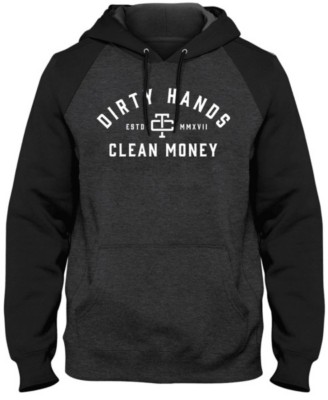 Men's Troll Co. Clothing Dirty Hands Clean Money 2-Tone Hoodie