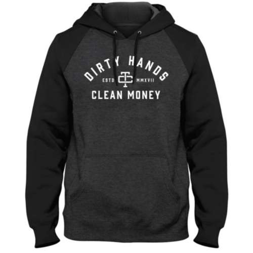 Men's Troll Co. Clothing Dirty Hands Clean Money 2-Tone Hoodie