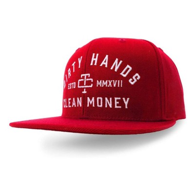 Men's Troll Co. Printed clothing Dirty Hands Clean Money Flat Brim Adjustable Hat