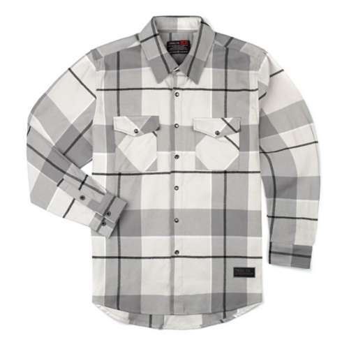 Men's Troll Co Clothing Gri Pierce Flannel Long Sleeve Button Up Shirt