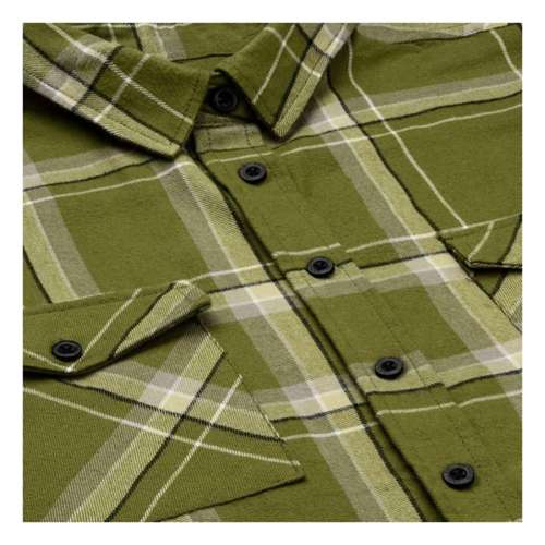 Men's Troll Co. Clothing Vera Flannel Long Sleeve Button Up Shirt