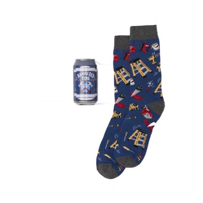 Light Blue Beer Crew Sock