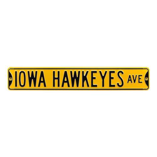 Authentic Street Signs Iowa Hawkeyes "Hawkeyes Ave." Street Sign