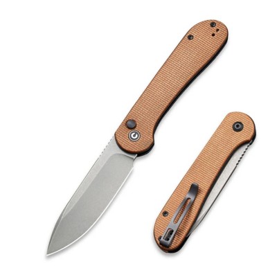 Civivi C2103D Elementum S/E Brown Micarta Pocket Knife