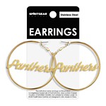 Spirit Gear Central Northern Iowa Panthers Nameplate Earrings - Thumbnail 1 of 3