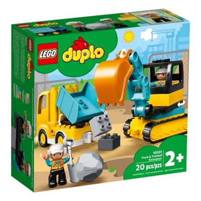 lego duplo truck & tracked excavator