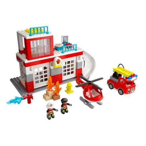 LEGO DUPLO Town Fire Station & Helicopter 10970 Building Set