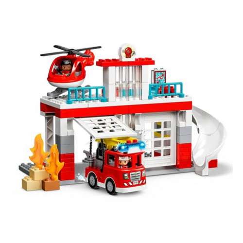 LEGO DUPLO Town Fire Station & Helicopter 10970 Building Set