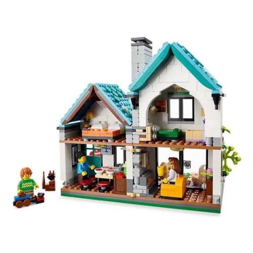 Lego City Female Girl Mini Figure With Red Spike Hair And Prebuilt House  Vacuum