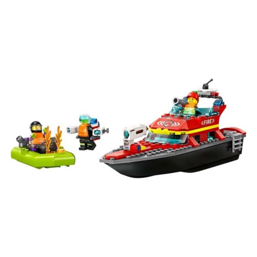LEGO City Fire Rescue Boat 60373 Building Set - Primary Image