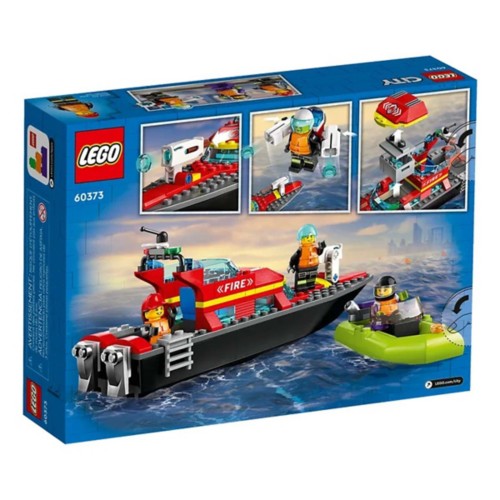 LEGO City Fire Rescue Boat 60373 Building Set - Primary Image