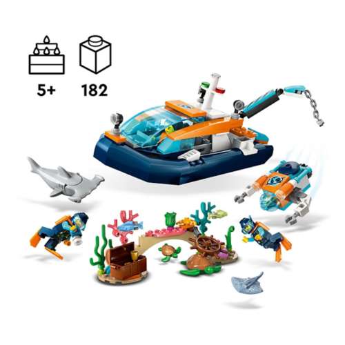 LEGO City Exploration Explorer Diving Boat 60377 Building Set