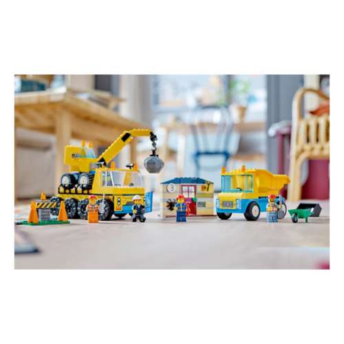 LEGO City Construction Trucks and Wrecking Ball Crane 60391 Building Toy  Set for Toddler Kids Ages 4+, Includes 3 Construction Vehicles, An  Abandoned