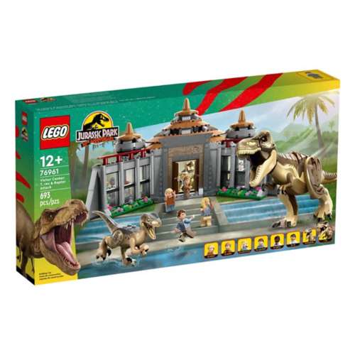 LEGO Jurassic World Visitor Center: T. Rex & Raptor Attack 76961 Building Set