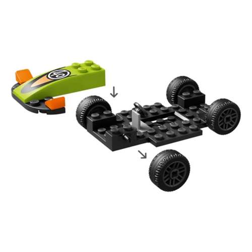 Lego green best sale race car